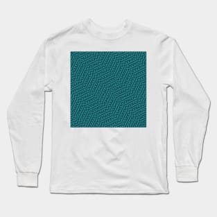 Zigzag Turing Pattern (Green) Long Sleeve T-Shirt